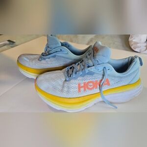 HOKA Light Blue Running Shoes